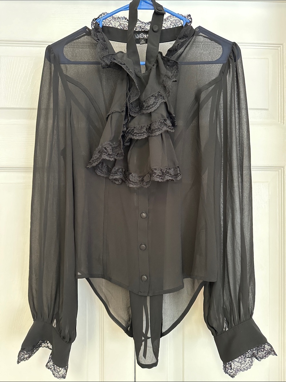 Women’s Black Halloween/ Victorian Style Top
